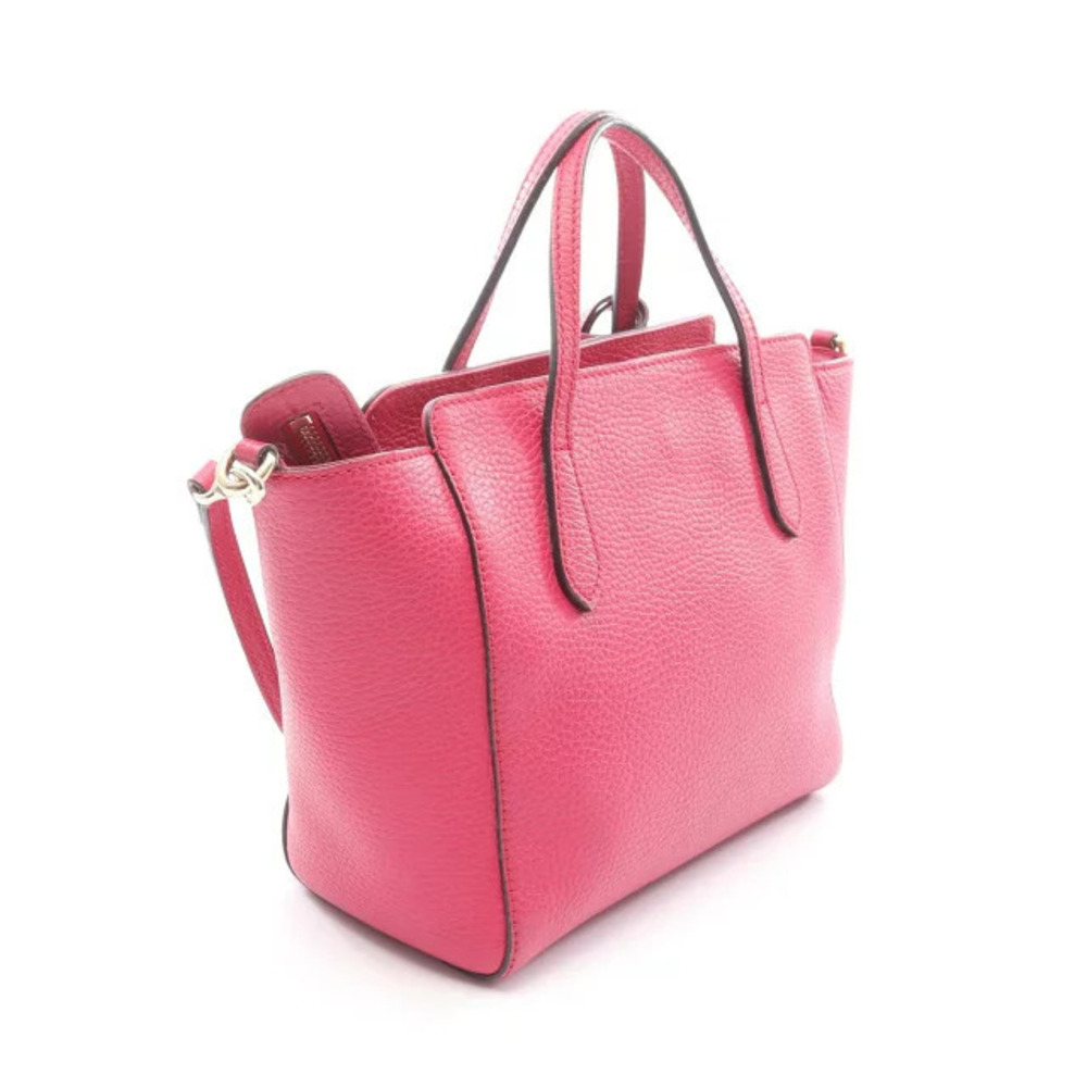 Gucci Leather Pink Handbag Swing